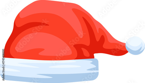 Santa hat icon. Christmas hat vector