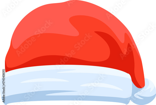 Santa hat icon. Christmas hat vector