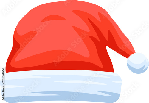 Santa hat icon. Christmas hat vector
