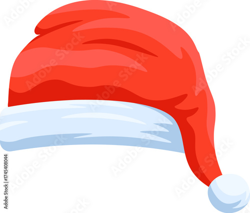 Santa hat icon. Christmas hat vector