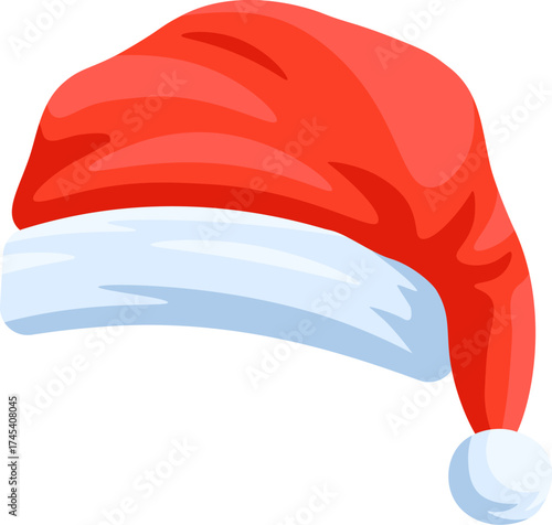 Santa hat icon. Christmas hat vector