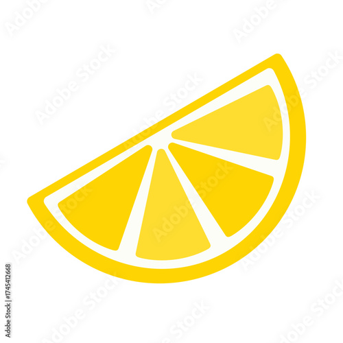Fresh lemon icon for banners, cards, flyers, social media wallpapers, etc. Vector illustrations