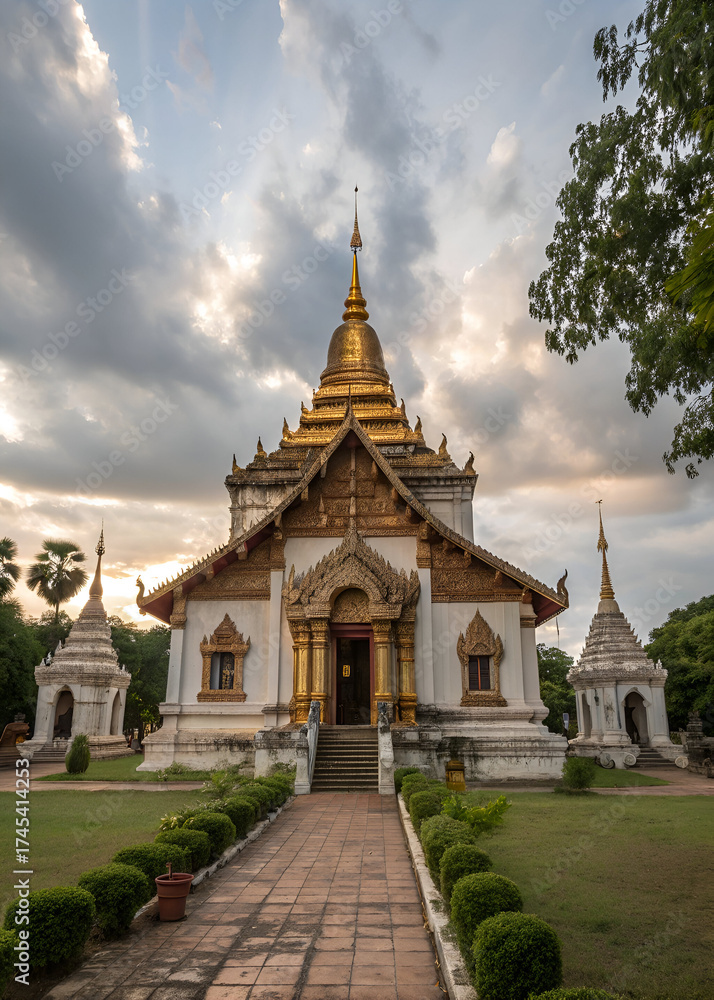 Naklejka premium temple in thailand