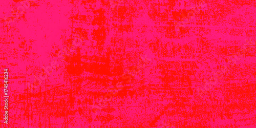 Red grunge wall texture background vector. Abstract vintage red plaster wall texture.