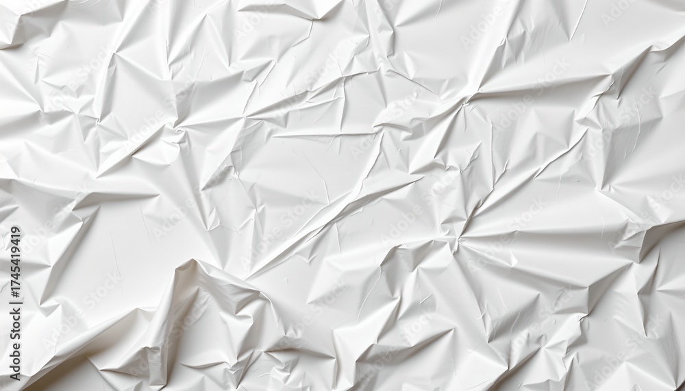 Obraz premium A close up of a paper with crumpled edges, creating a three dimensional texture against a plain background.