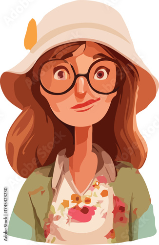 woman cartoon character