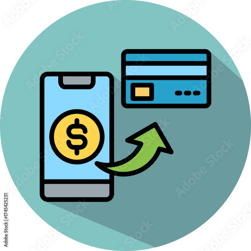 Money Transfer isometric icon