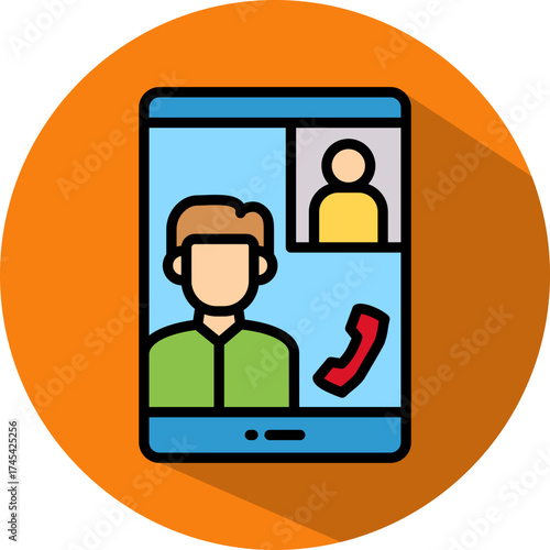 Video Call isometric icon