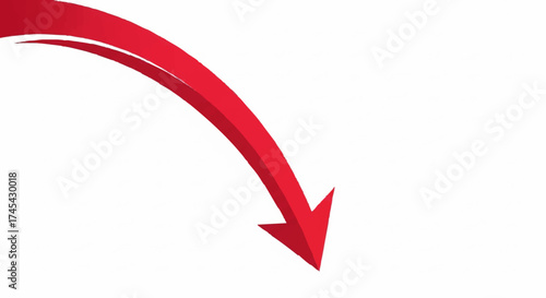 red ribbon on white background