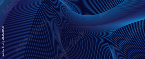 Premium background design with diagonal dark blue line pattern. Vector horizontal template for digital lux business banner, contemporary formal invitation, luxury voucher, prestigious gift certificate