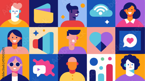 A colorful collage of social media posts showcasing collaborative products featuring diverse influencers and unique designs highlighting the reach of partnerships.