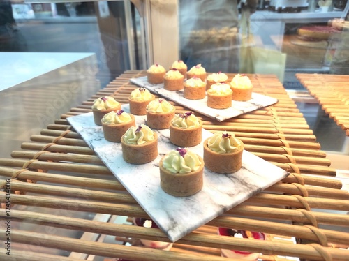 Lemon meringue on display 