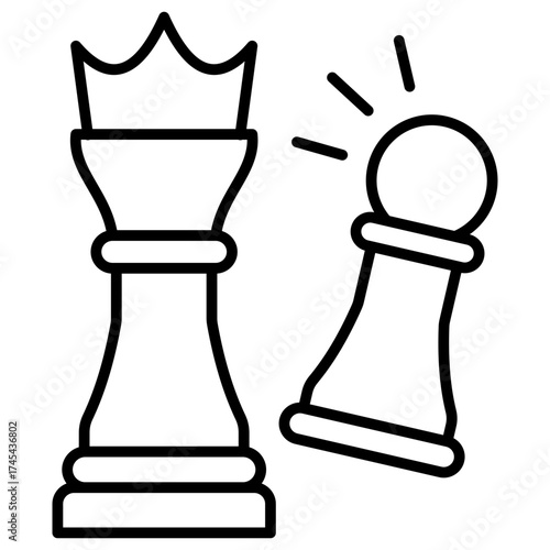 Competitive Strategy Outline Icon