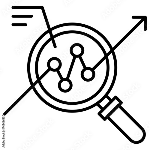 Market Research Outline Icon