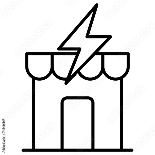 Market Distruption Outline Icon