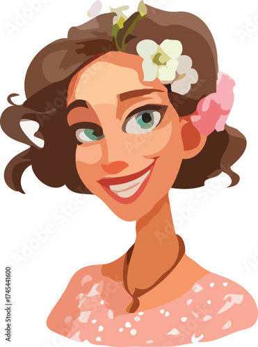 woman cartoon charcter