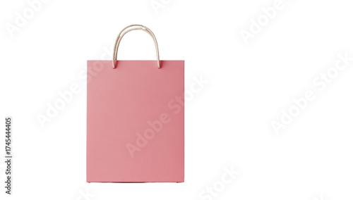 Pink paper shopping bag (1)