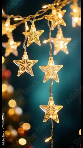 Star String Lights Festive Decoration for Holiday and Party