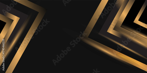 Black and Gold Award Background. Modern Luxury and Premium Design Template. Beautiful Wedding Template. Celebrating Graphics for Birthday and Event occasion.