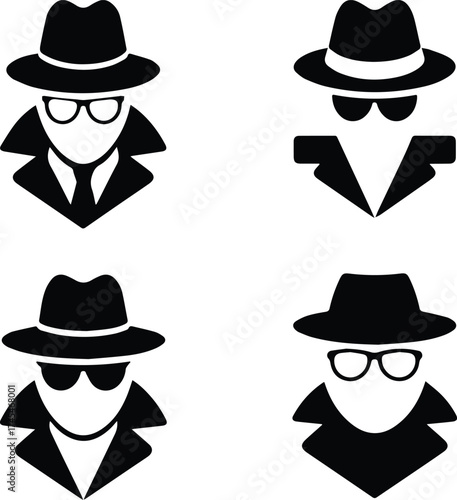 Private Investigator Icon in Vector Format
