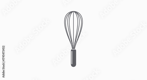 Wire Whisk Kitchen Utensil for Mixing and Blending Ingredients.