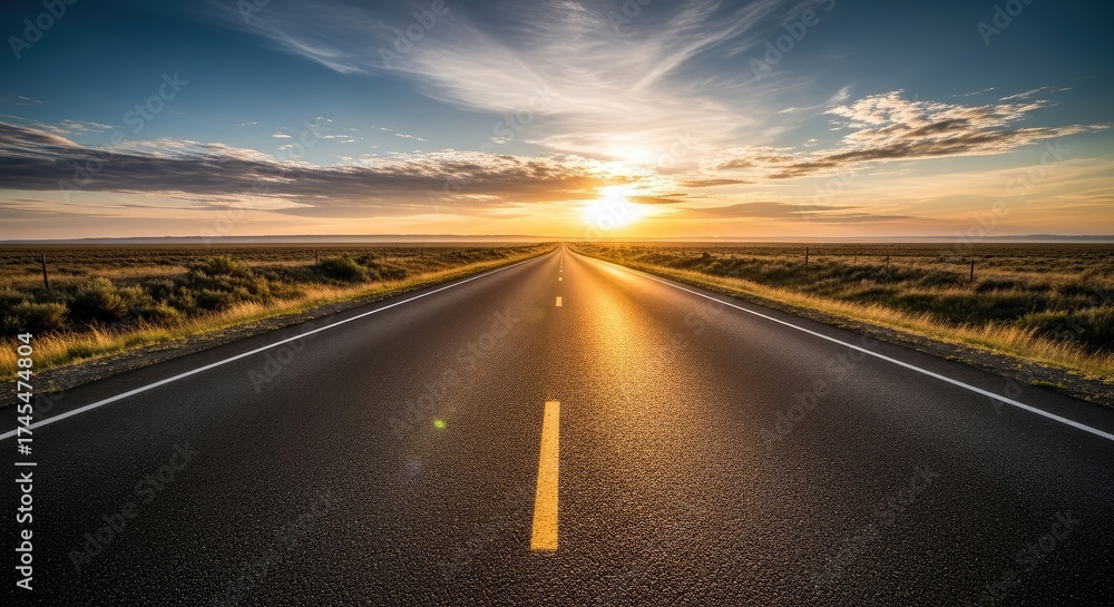 Naklejka premium driving on the road