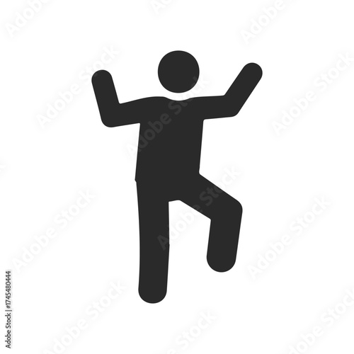Silhouette of person jumping with joy