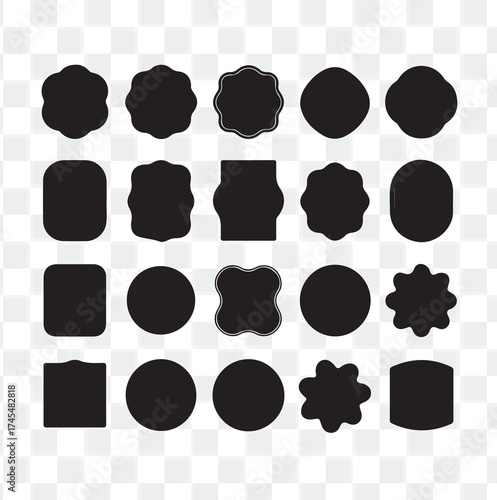 Diverse Vector Shapes Set for Graphic Design
