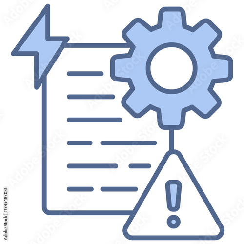 Problem Report Blue Icon