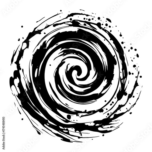 Wallpaper Mural clockwise swirling circular pattern Torontodigital.ca