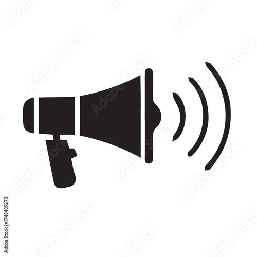 Megaphone vector icon for communication, announcement, and marketing concepts
