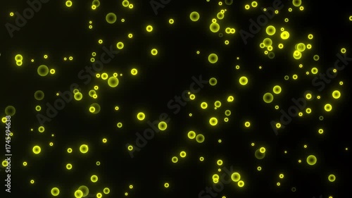 Abstract Particle Background with Glowing Lights and Dynamic Motion Effects, Perfect for Modern Visual Designs and Digital Advertising Projects