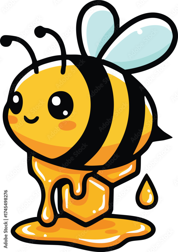 Obraz premium bee and honey