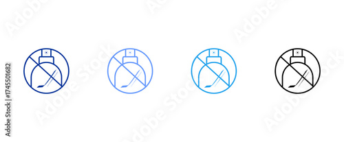 facial cleanser icon, night cream with various color variations