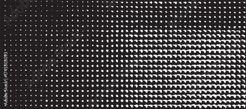 Grunge background. Overlay textures set stamp with grunge effect. Old damage Speckle grain dot white paper noise texture Dot grain texture circles vector set. Abstract black spheres with gradient stip