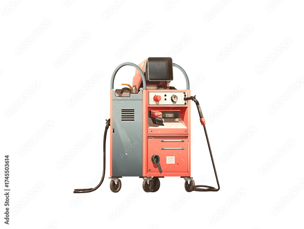 Fototapeta premium welding machine industrial power fabrication tool
