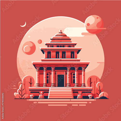 Temple with Celestial Bodies