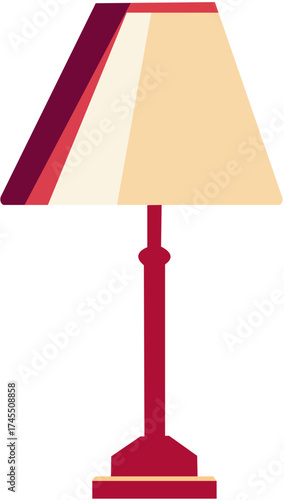 Vector illustration of a desk lamp