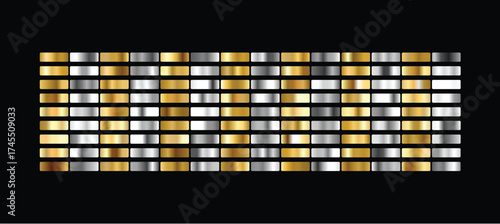 big set of silver gradients