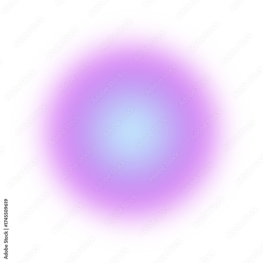 Obraz premium blue purple pink blurred gradient circle transparent background