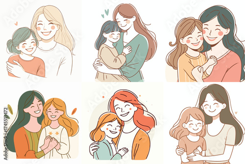 Mother and Daughter Embrace Heartwarming Moments