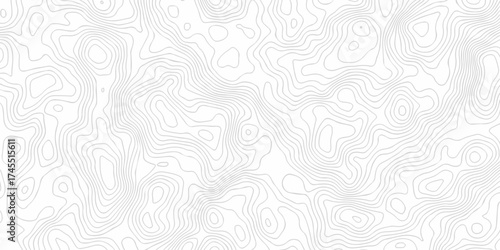 Vector lines relief wire area topo map design White background with topographic world grid wave Topographic map geographic line texture.	