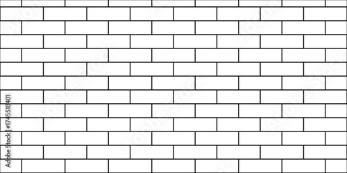 Pavement abstract tiles seamless mosaic stone concrete wall surface tiles. subway vector block rock white brick wall texture background.	