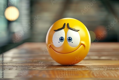 Yellow emoji with raised eyebrow and a knowing smirk