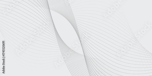 Aesthetic modern Abstract vector background with black wavy lines. EPS10