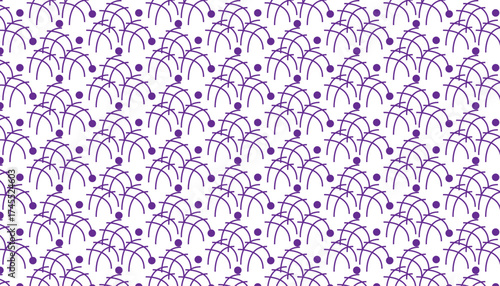 Seamless pattern of a purple and white geometrical background
