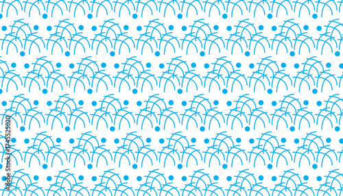 Seamless pattern of a blue and white geometrical background
