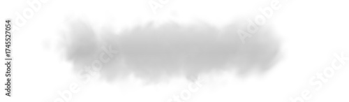 Dense Fluffy Puffs of White Smoke and Fog on transparent png Background, Abstract Smoke Clouds, Movement Blurred out of focus.  in Air, 

