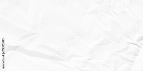 Creased abstract white document antique canvas old paper crumple texture wrinkle parchment empty letter texture.	