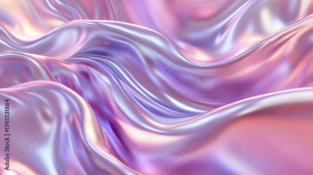 Obraz premium The fabric sways in mesmerizing pastel colors ideal for digital art, evoking beauty and elegance that captivates the eye, sparking imagination and inviting deeper exploration of its enchanting depths